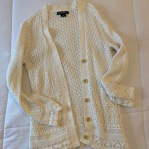 Eddie Bauer Cream Cardigan